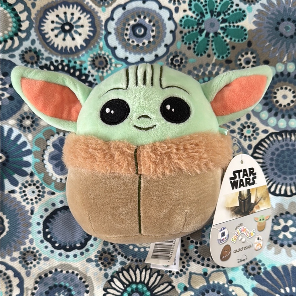 Squishmallows Star Wars Baby Yoda Grogu Plush Toy NEW with tags